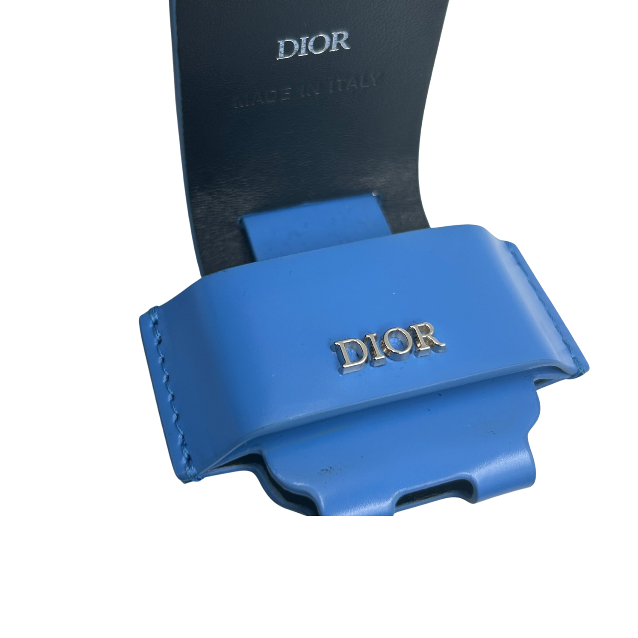 Christian Dior<br>Airpods Case Calfskin Blue