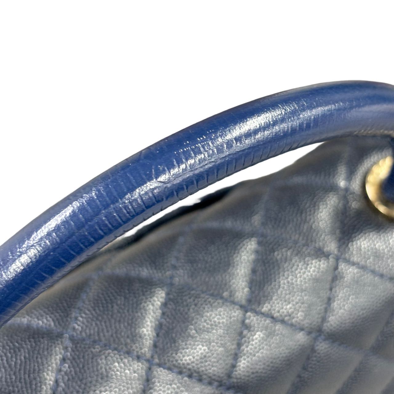 CHANEL<br> 2-Wege-Tasche mit Kokosgriffen aus Caviar Skin