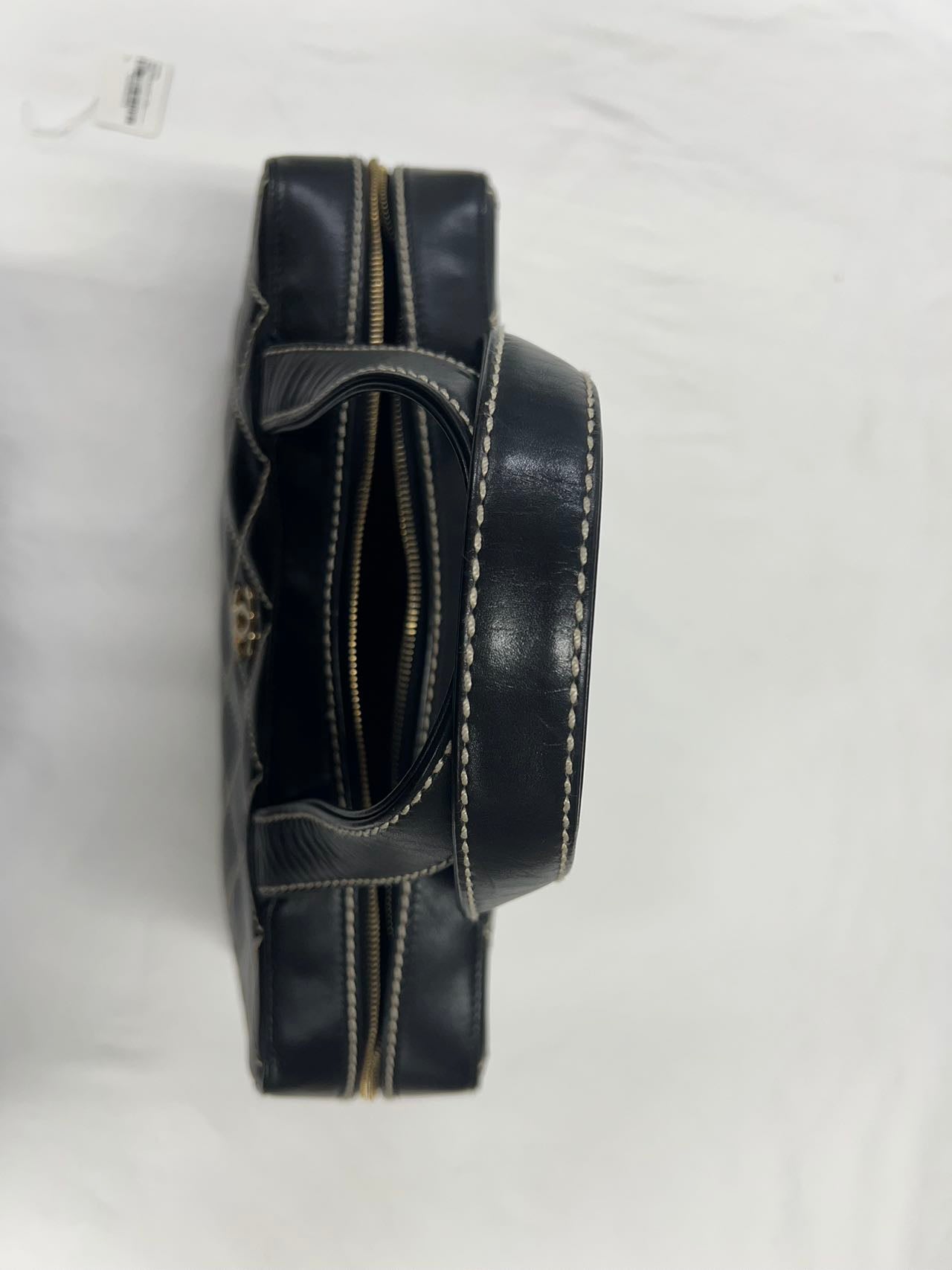 CHANEL<br>Wild Stitch Calfskin Hand Black