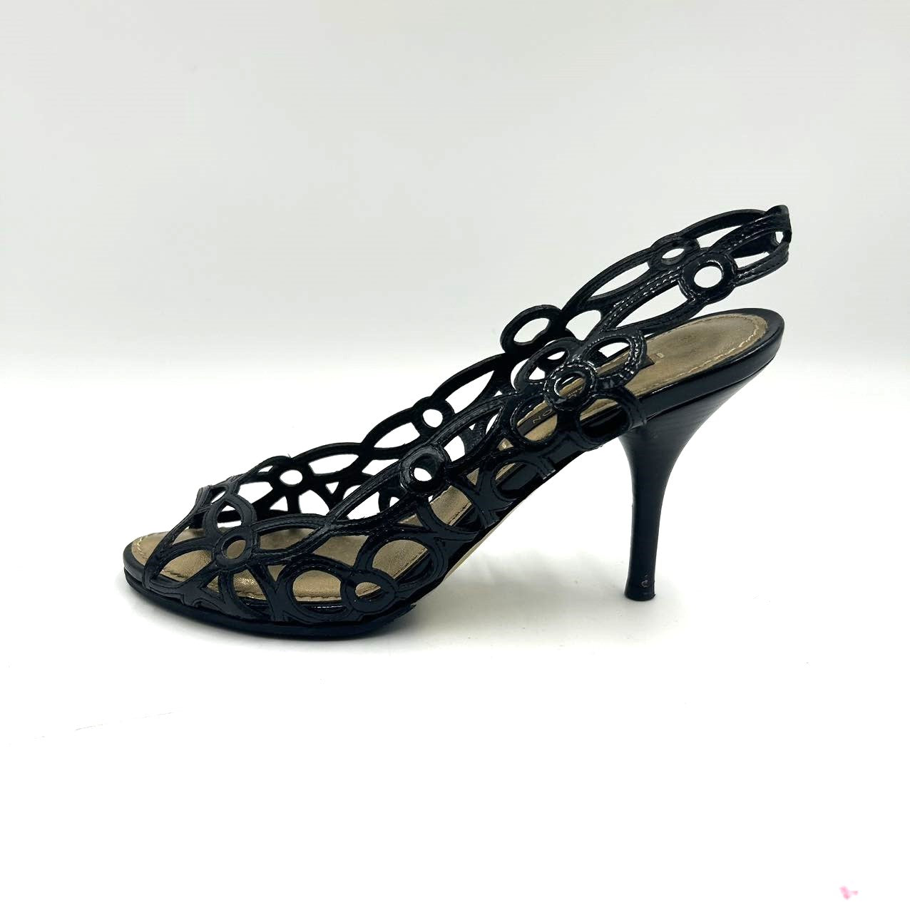 LOUIS VUITTON<br>Patent Leather Strappy Sandals