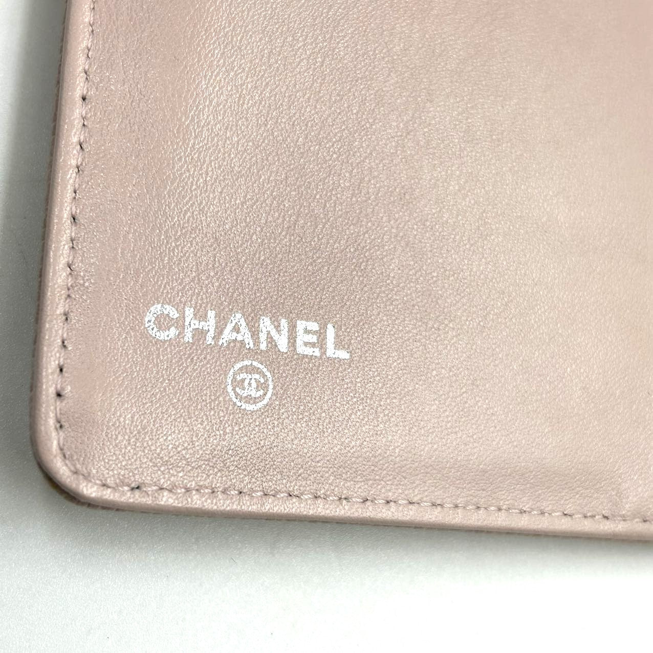 CHANEL<br> Caviar Skin Long Wallet Pink