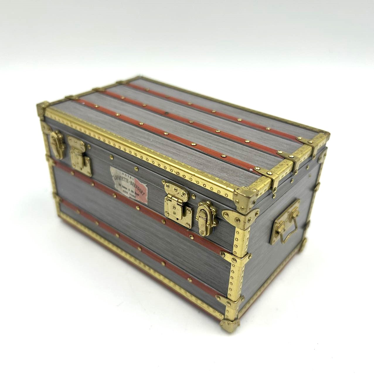 LOUIS VUITTON<br>Mini Malle Zinc Trunk Paperweight