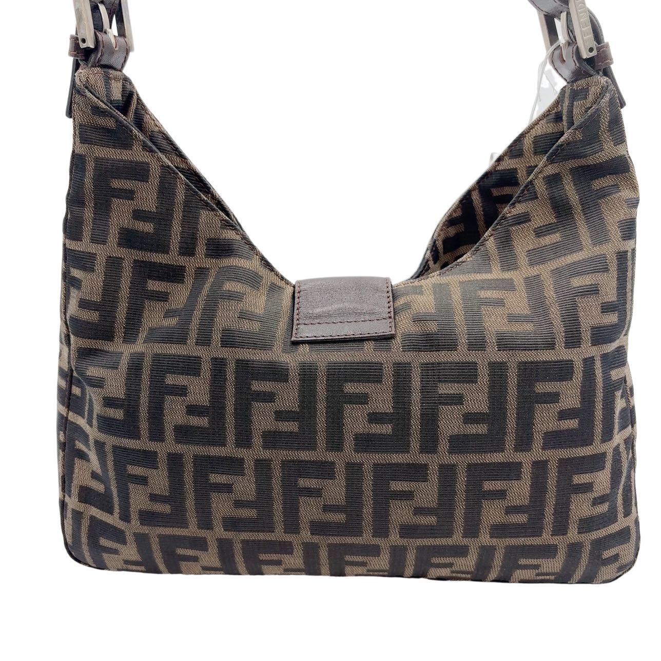 FENDI<br> Sac en cuir baguette Zucca