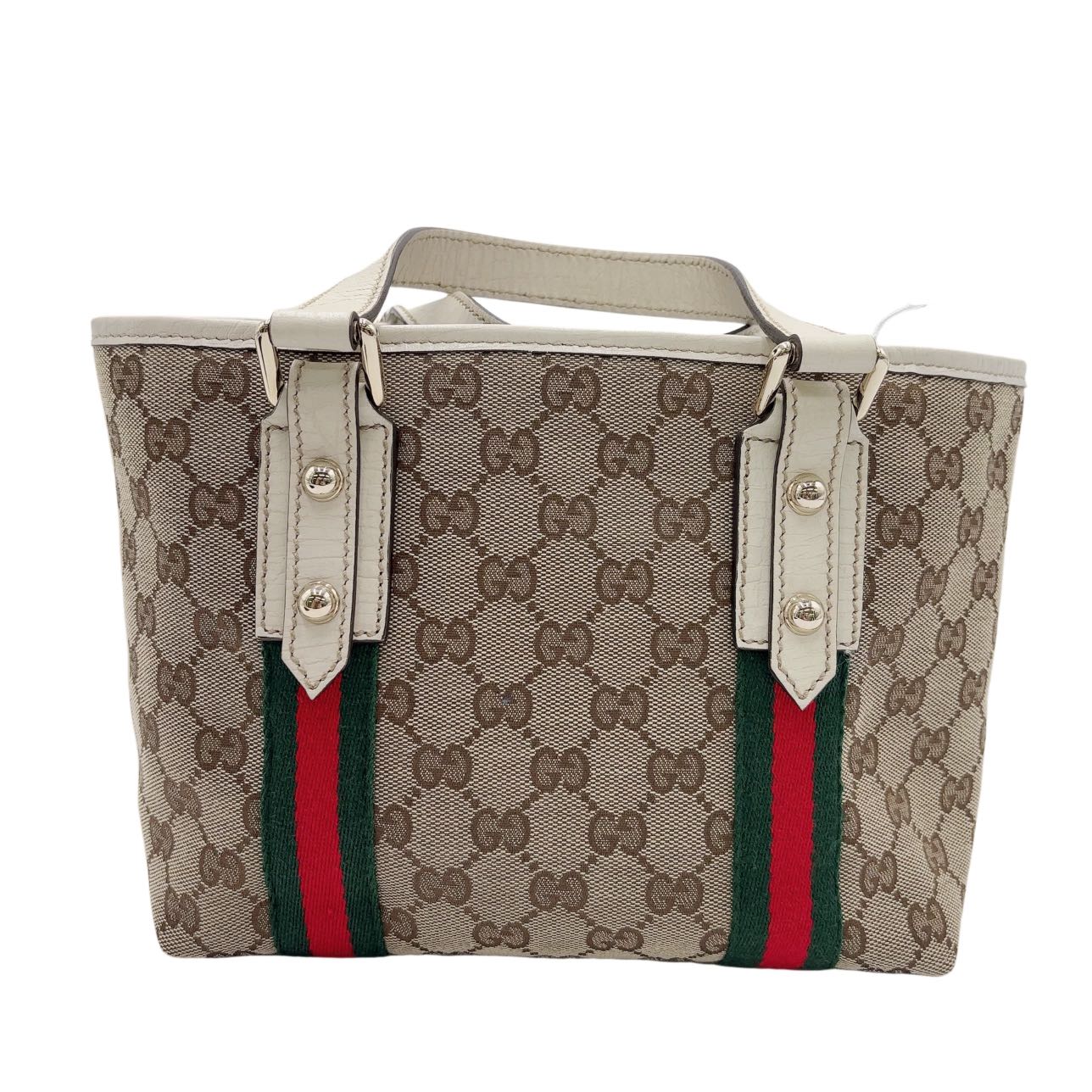 GUCCI<br> Mini sac à main en toile GG