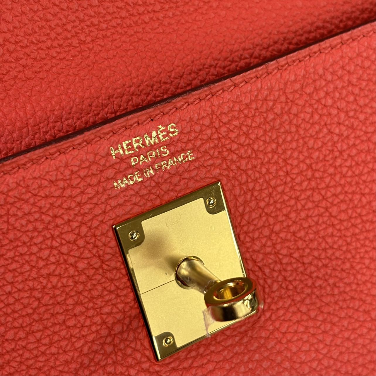 HERMES <br> Kelly35 Togo Rouge