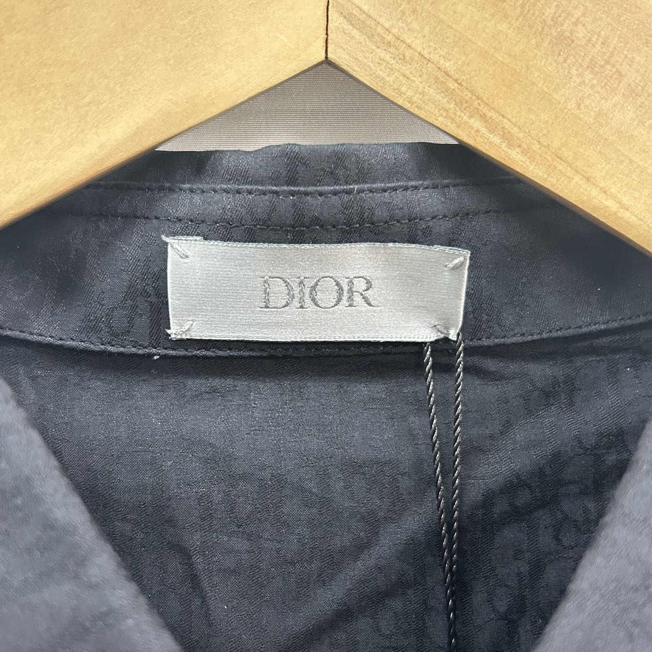 CHRISTIAN DIOR<br> Schräges Baumwollhemd