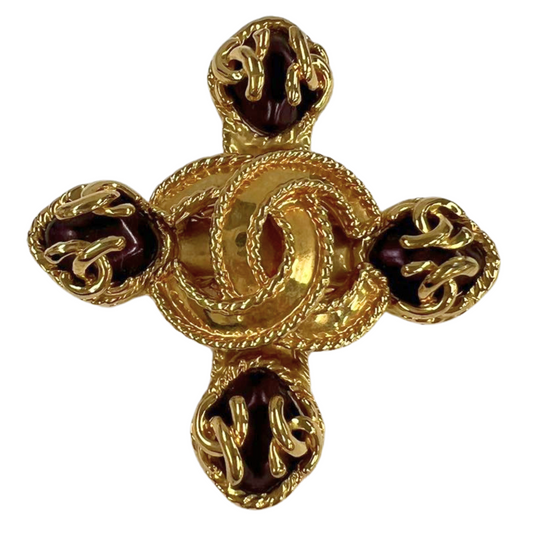 CHANEL<br>COCO Mark Cross Brooch