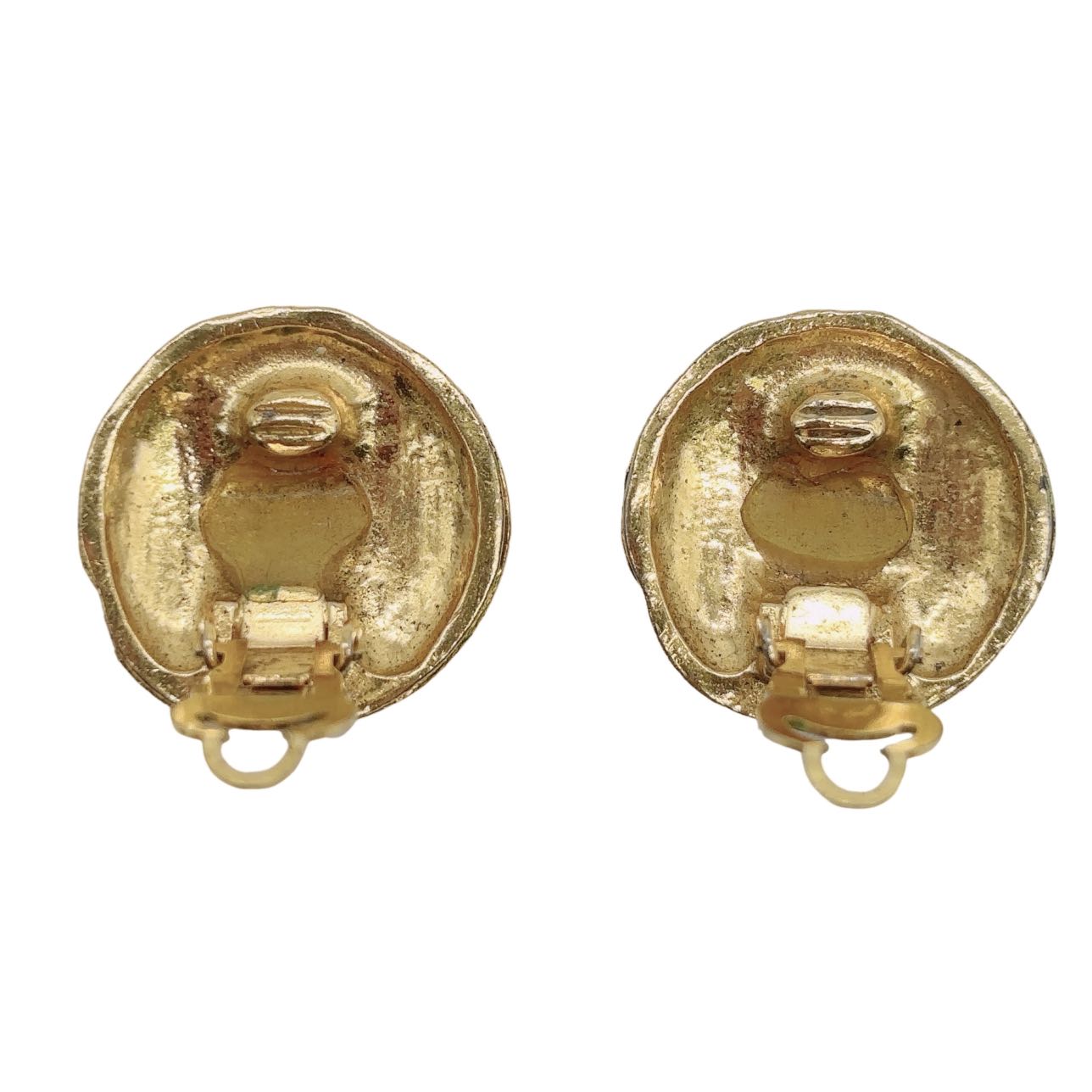 CHANEL <br> CC Earrings Gold