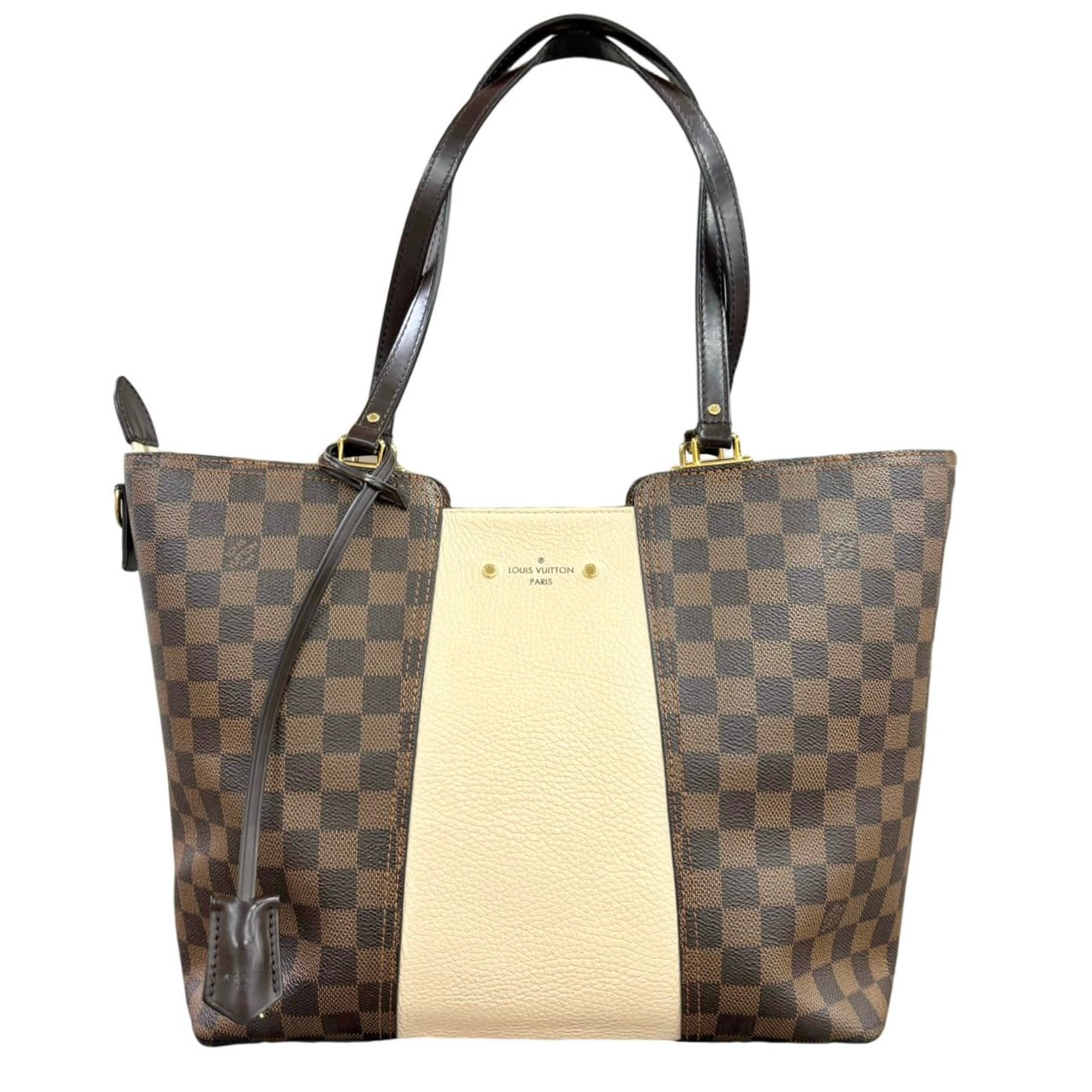 LOUIS VUITTON<br> Sac Damier Jersey Ebène