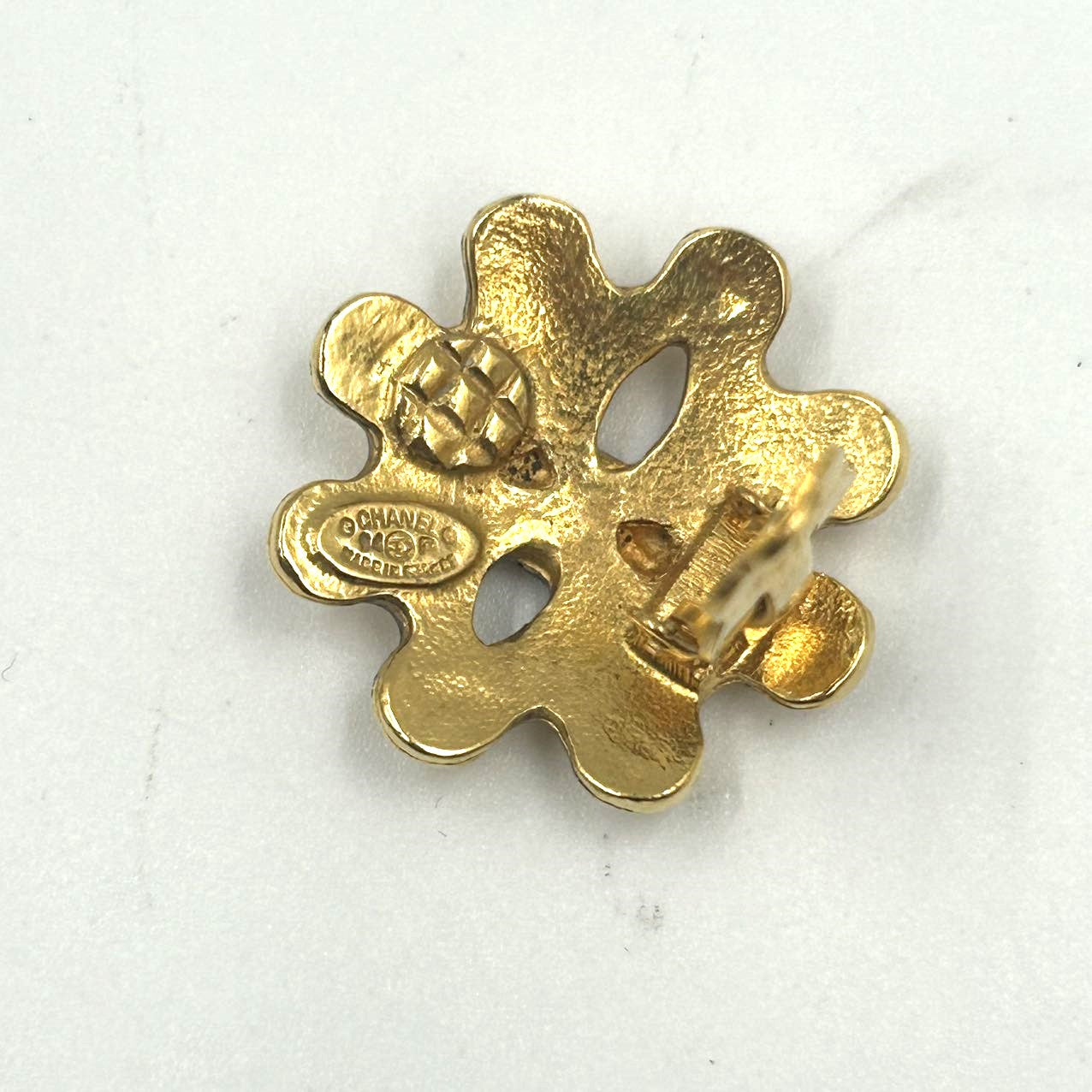 CHANEL<br>1994 Earrings Clip-On Gold