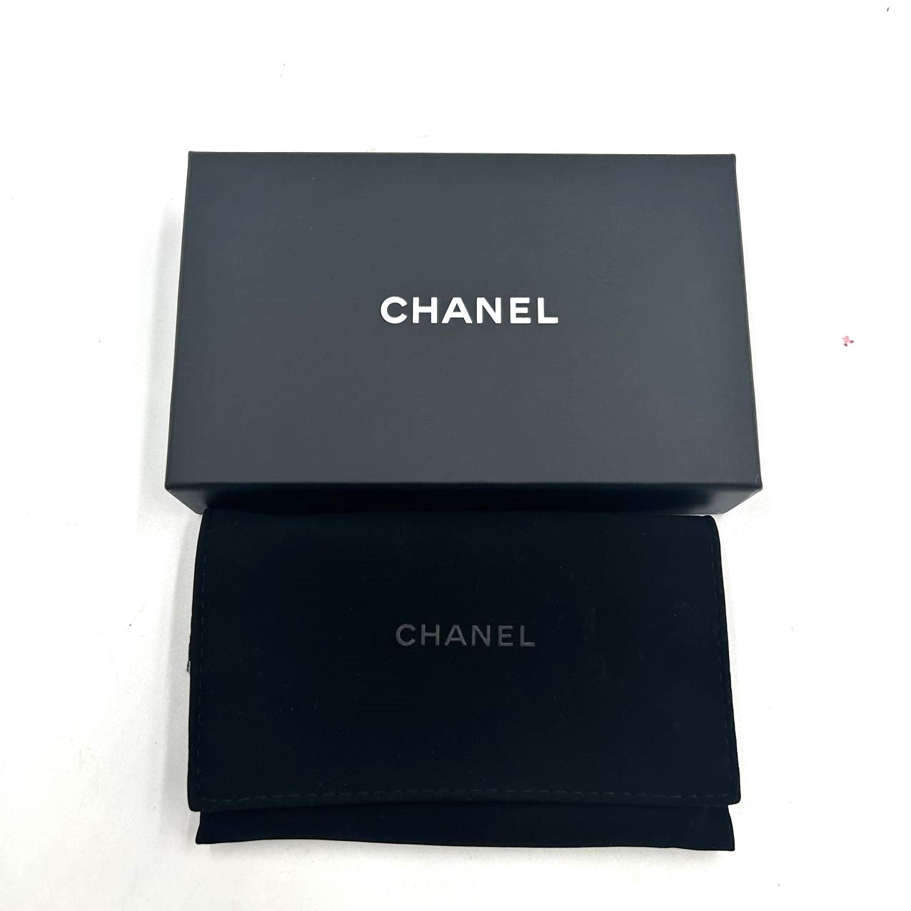 CHANEL<br>Caviar Leather Zip Around Small Wallet