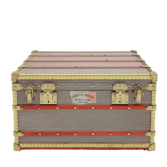 LOUIS VUITTON <br> Mini Malle Zinc Trunk Paperweight Jewelry Box