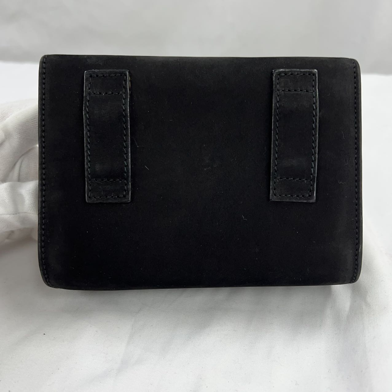 FERRAGAMO<br> Vara Wildleder Mini Kette Schulter Schwarz