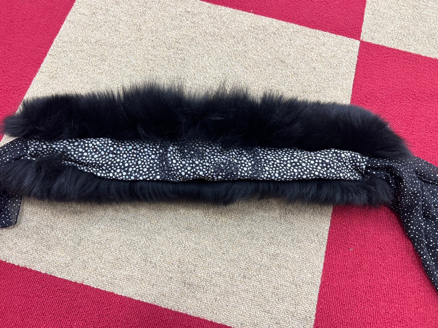 Gucci with fur scarf