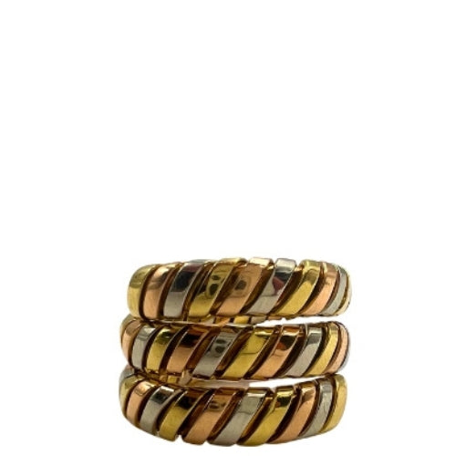 BULGARI <br> Tubogas Three Color Gold Ring