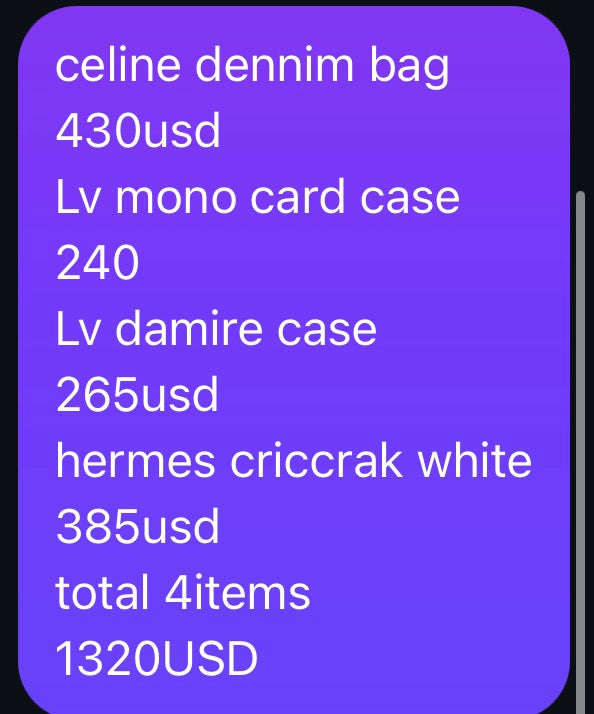 your select 4 items