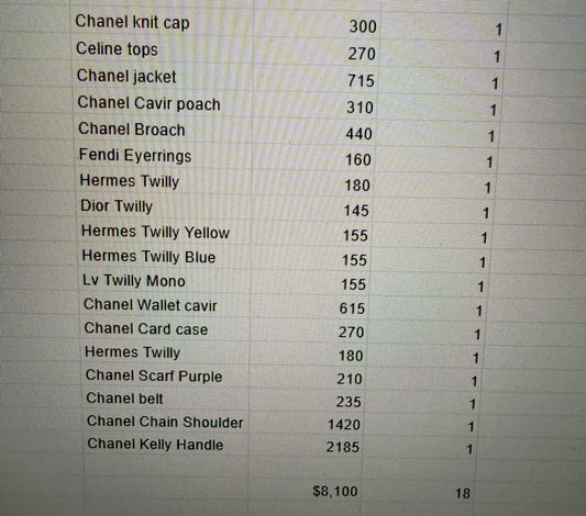 Your select 18items