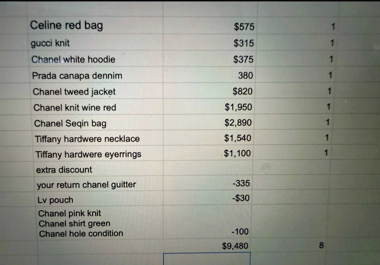 your select 8items