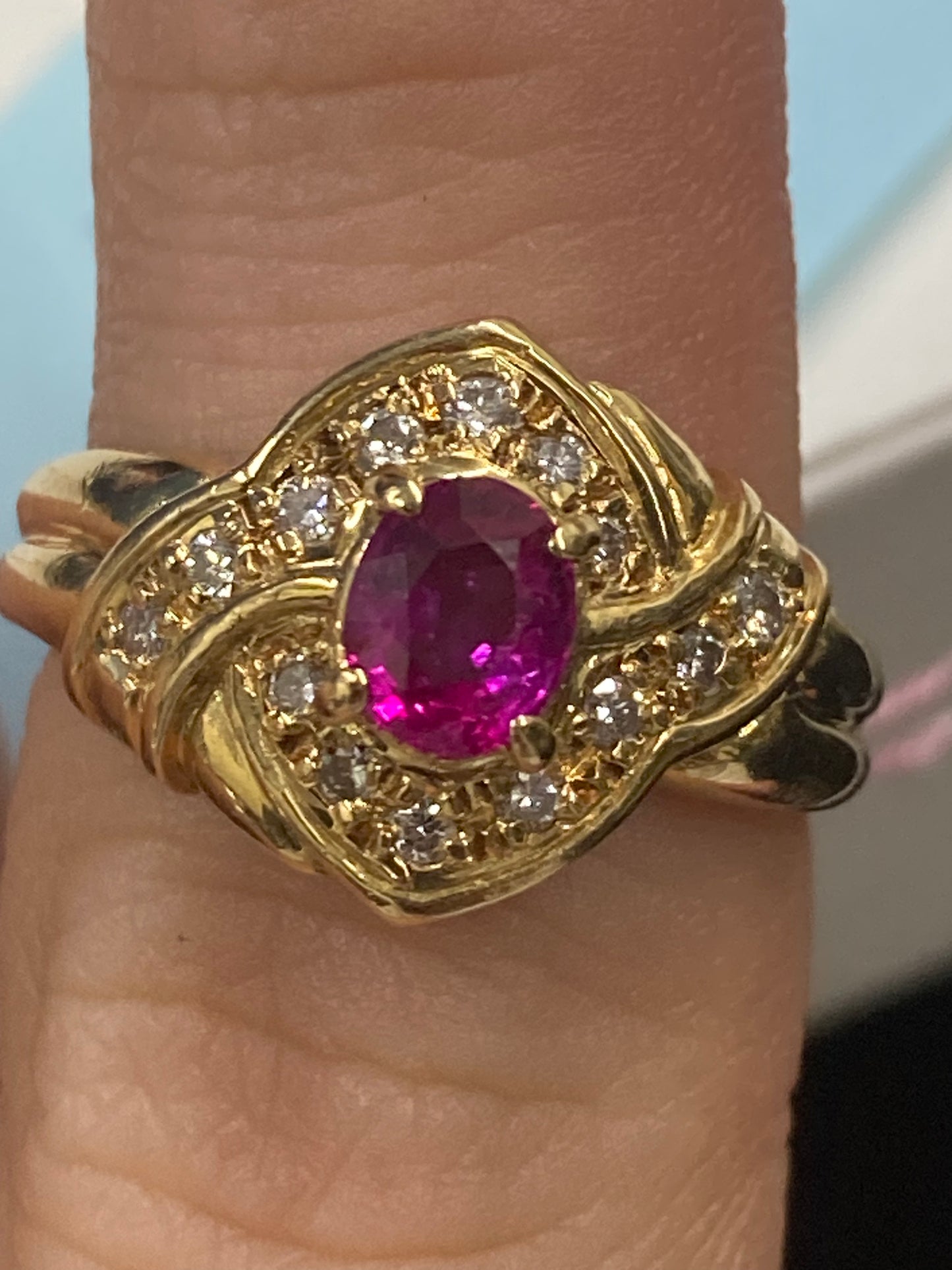 k18 リング R0.562 D0.17 4.9g