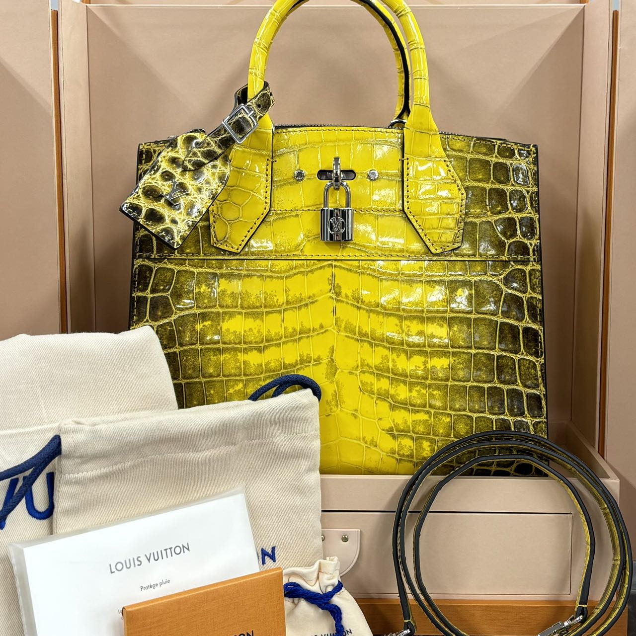 Louis vuitton crocodile shops bag