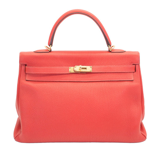 HERMES <br> Kelly35 Togo Rouge