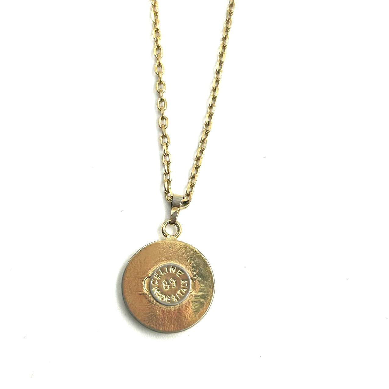 CELINE<br>Gold Coin Necklace