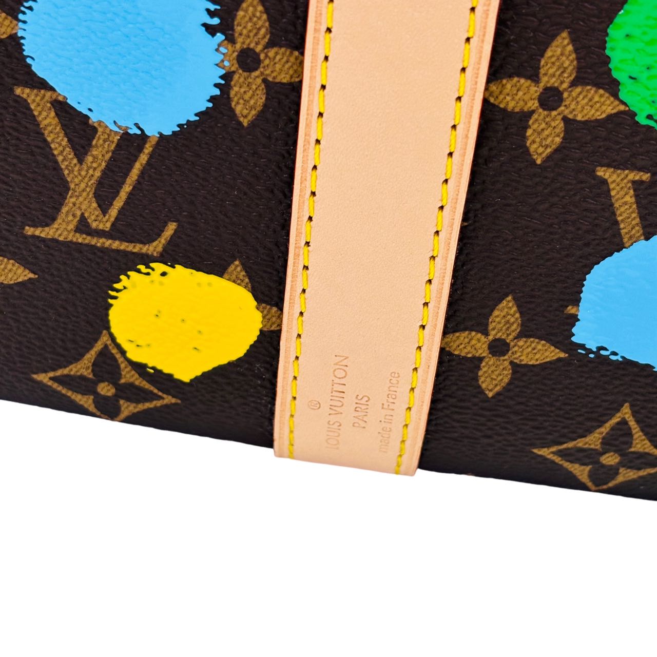 LOUIS VUITTON <br> Yayoi Kusama Keepall Bandouliere45