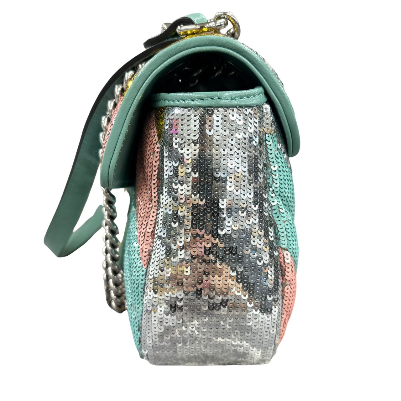 GUCCI <br> GG Marmont Sequin Shoulder Bag