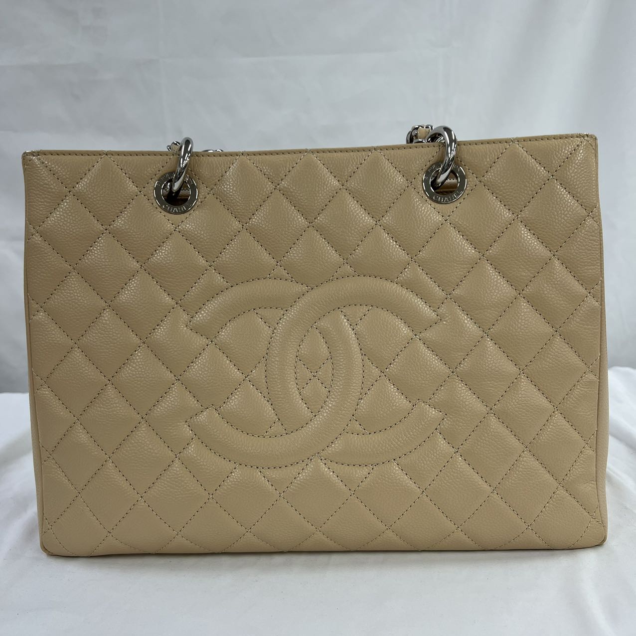 CHANEL<br> GST Caviar Beige