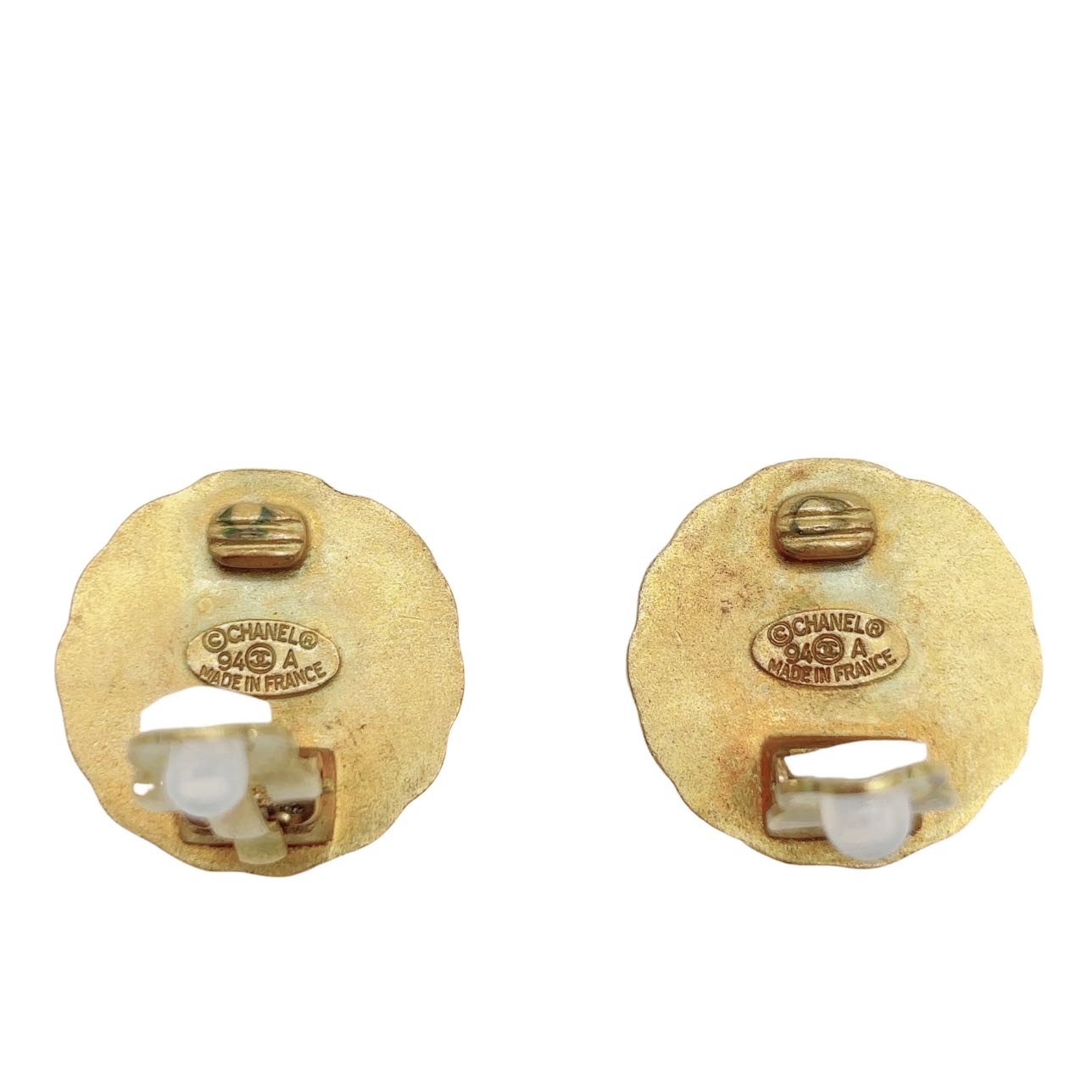 CHANEL<br> Boucles d'oreilles CC Or