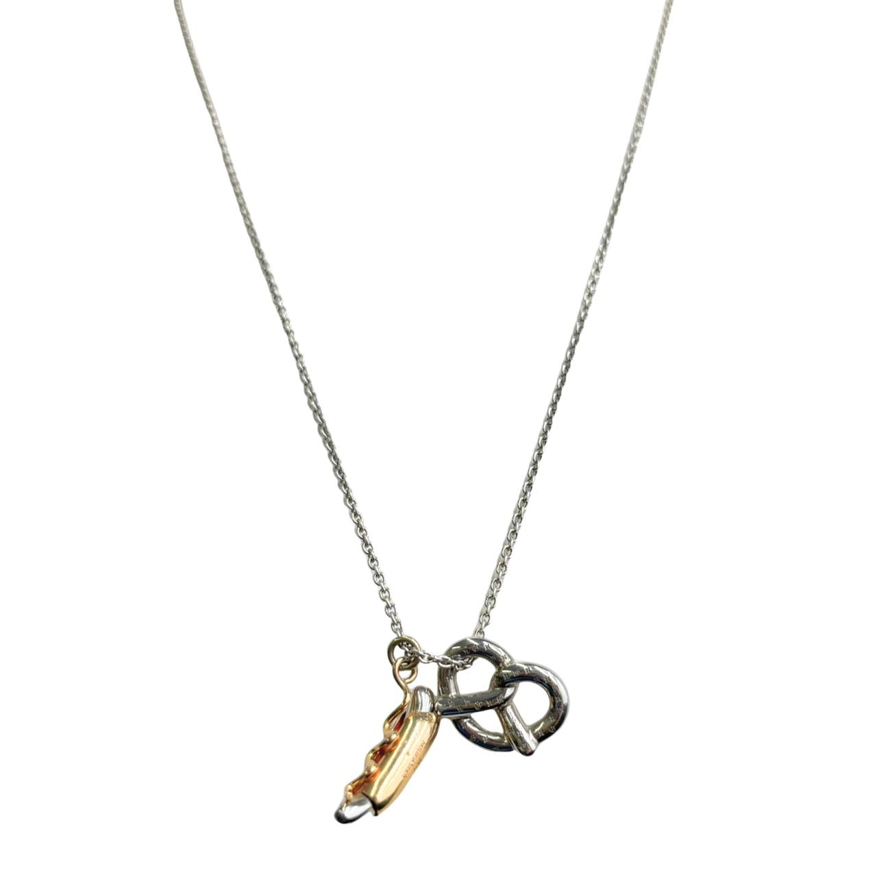 LOUIS VUITTON <br> Hot Dog Pretzel Necklace