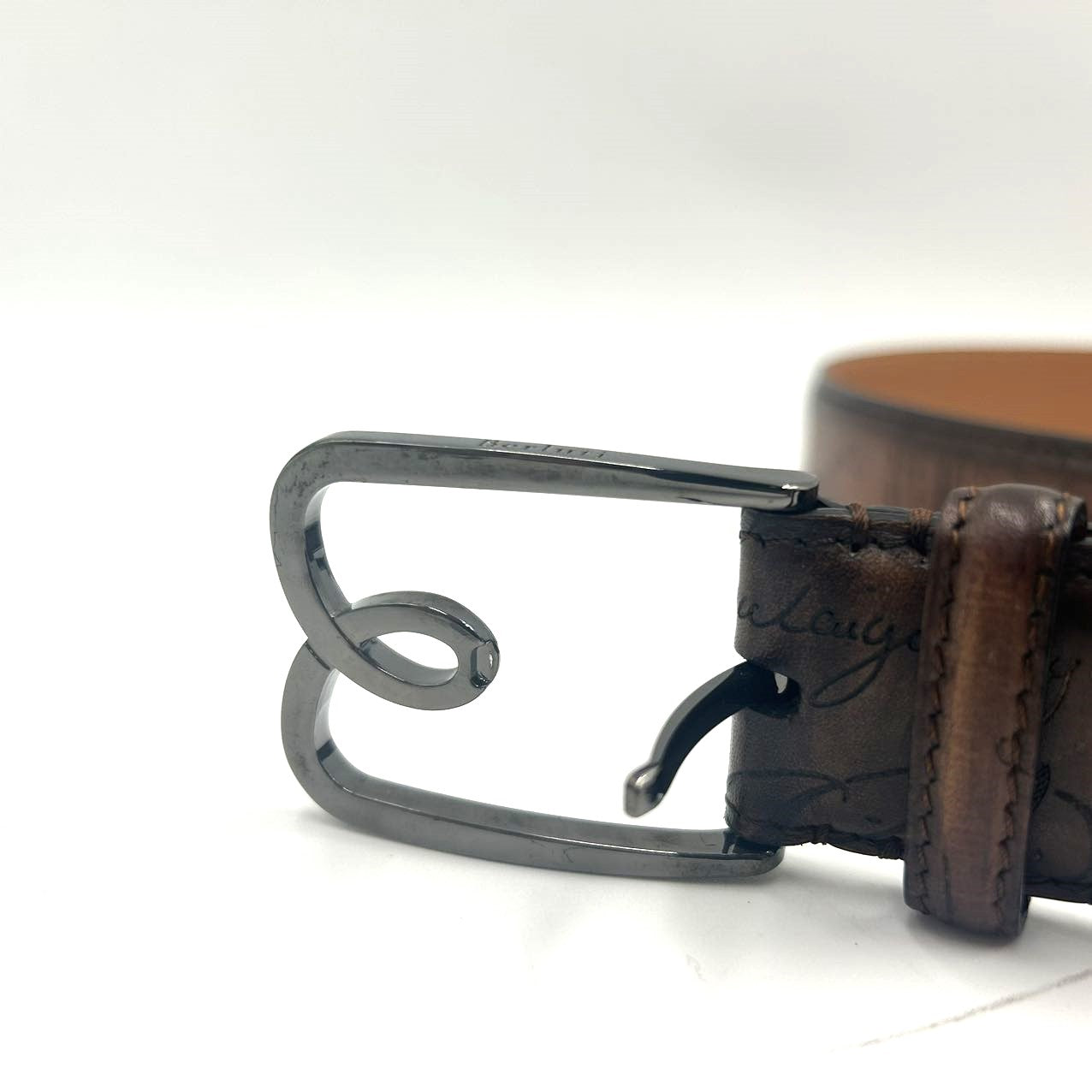 BERLUTI<br>Essence Scritto Leather Belt