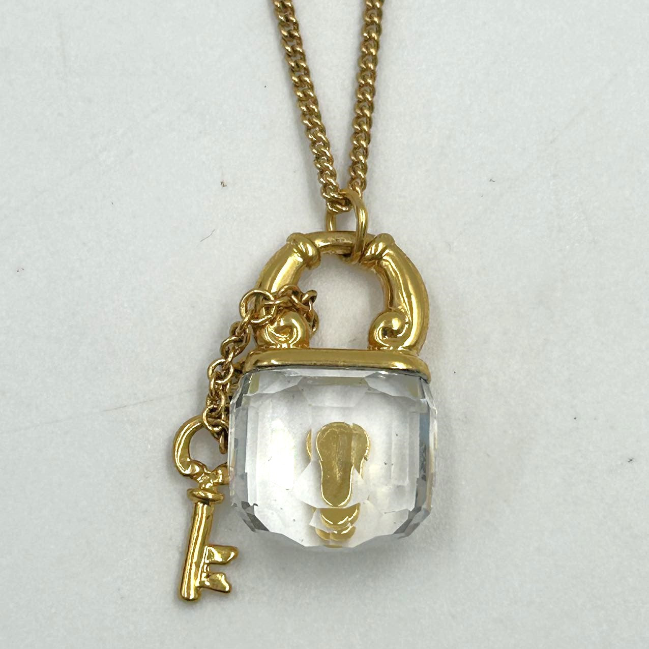 SWAROVSKI<br>Crystal Memories Lock And Key Necklace