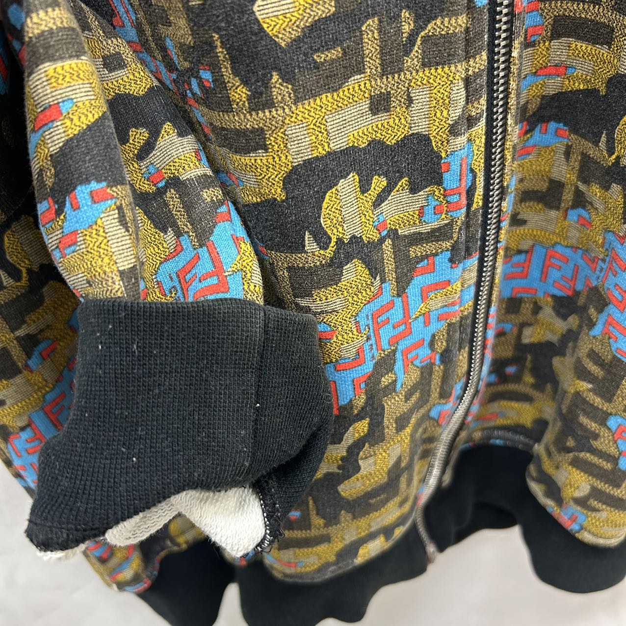 FENDI<br>Logo Camo Zip Uo Hoodie