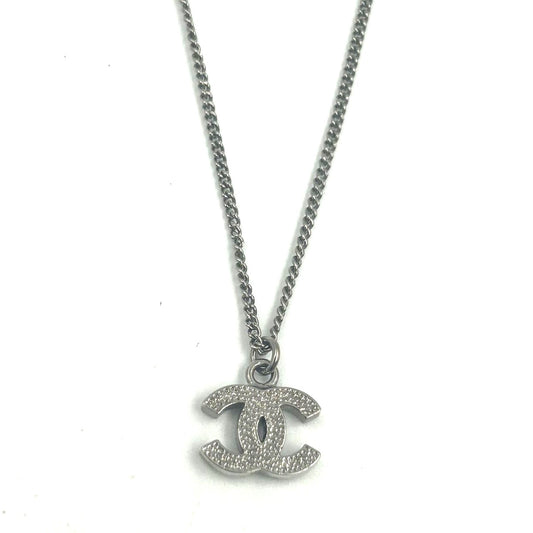 CHANEL<br> Rhinestone CC Necklace