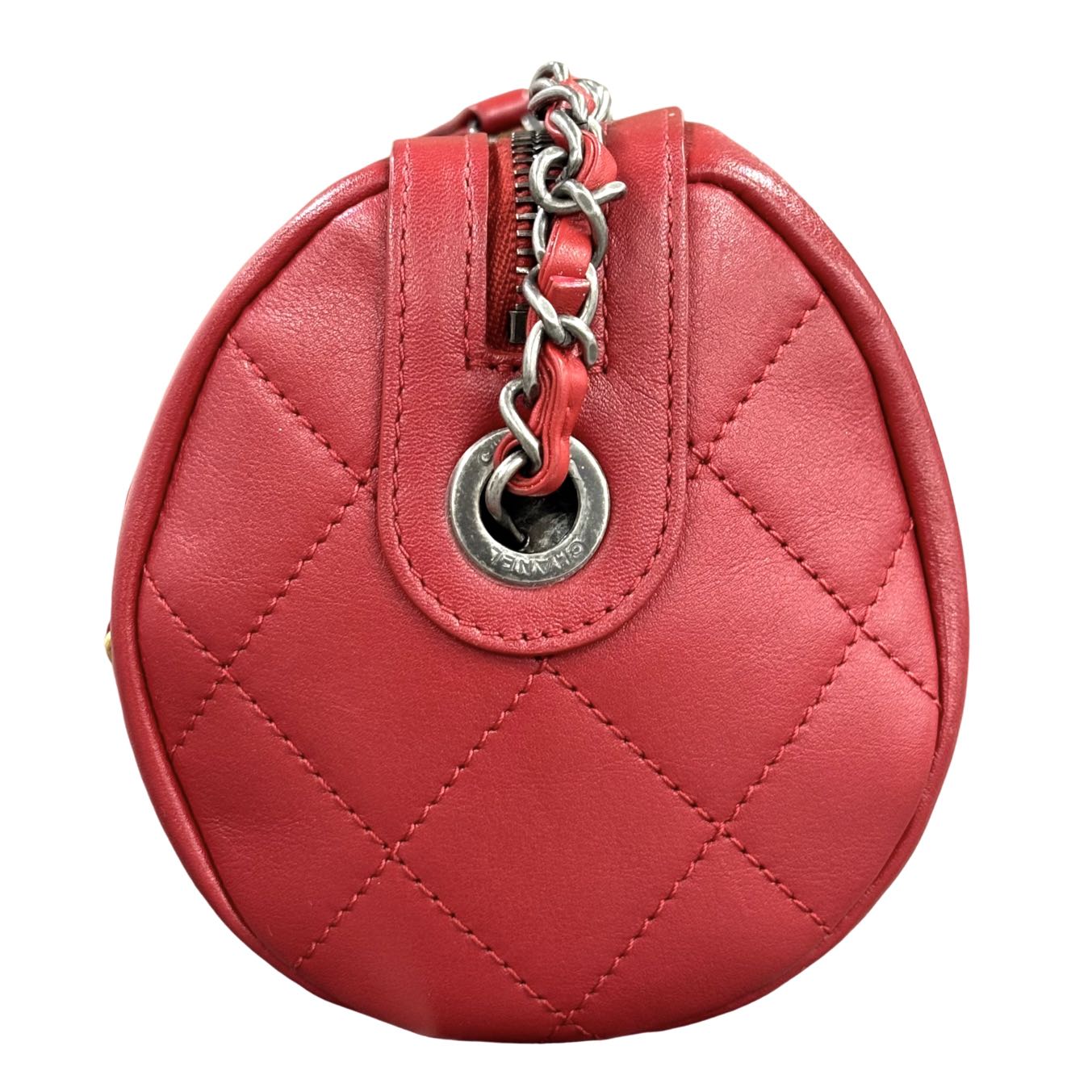 CHANEL <br> Calfskin Signature Bowling Bag