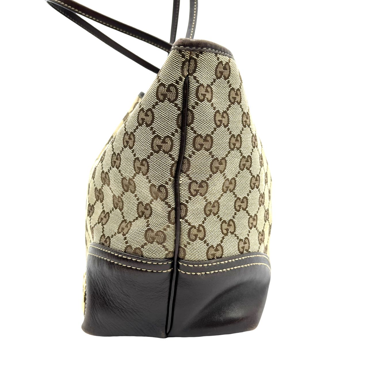 GUCCI<br> Neue Tragetasche „Britt“ aus GG-Canvas