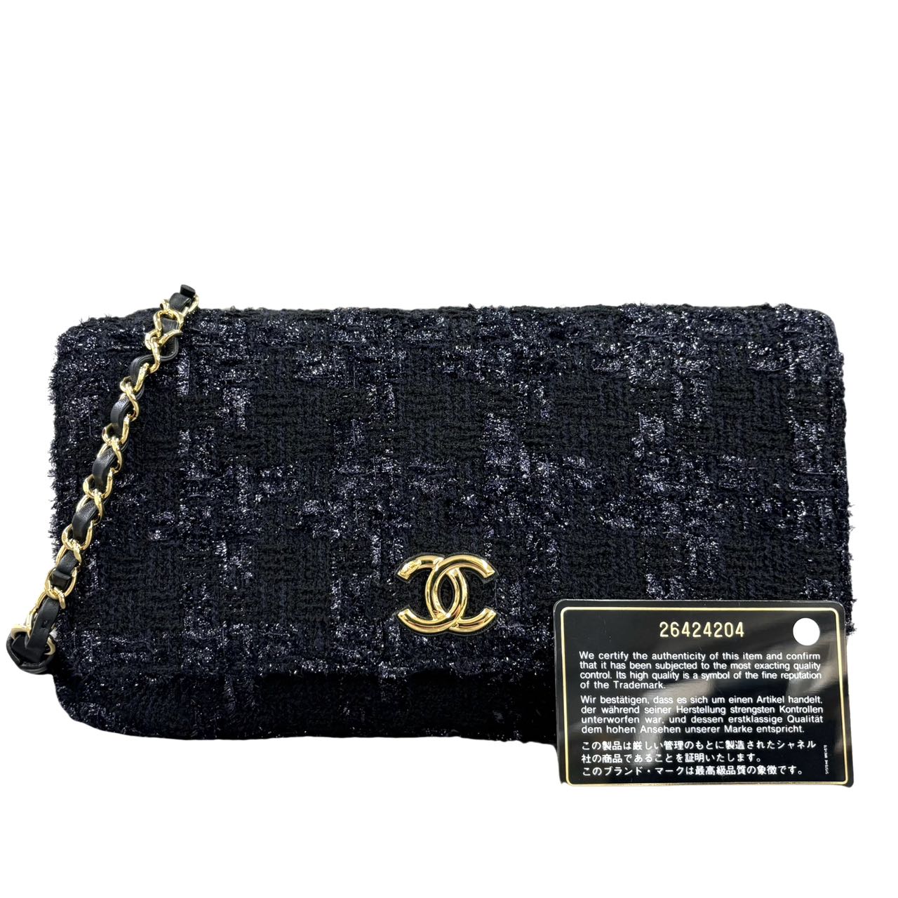 CHANEL <br> Tweed Metiers D'art Paris Hamburg Runway Bag