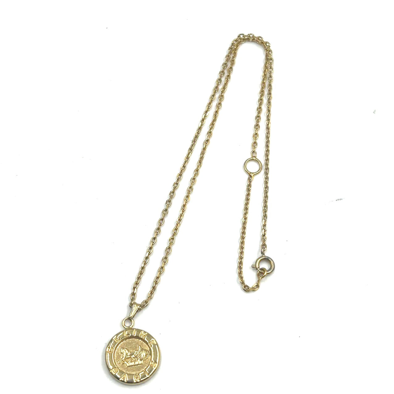 CELINE<br>Gold Coin Necklace