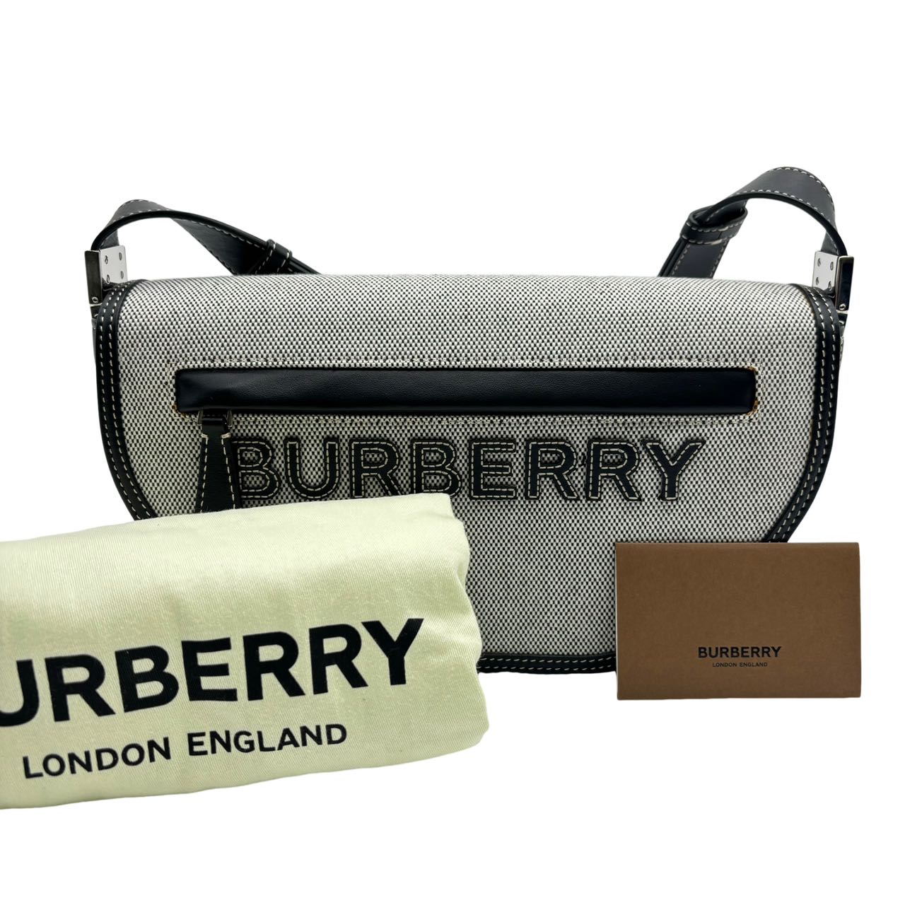 BURBERRY<br> Segeltuchtasche mit Olympia-Logo