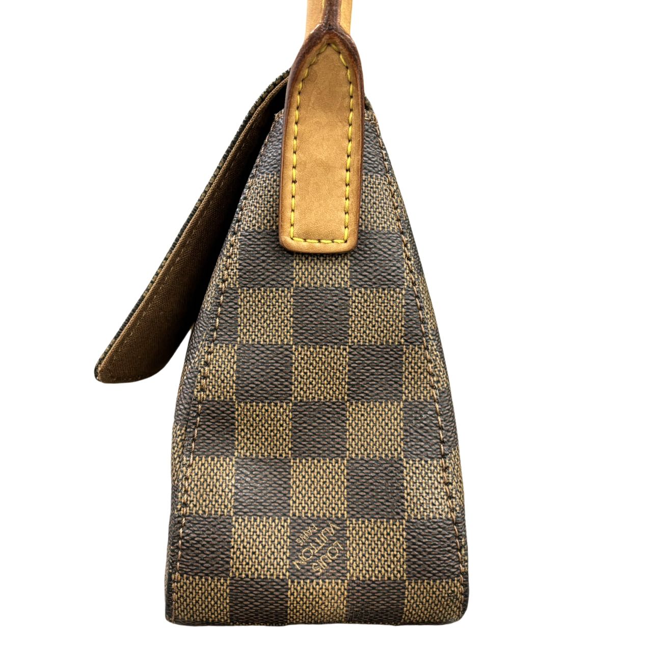 LOUIS VUITTON<br> Damier Mini Looping Ebène