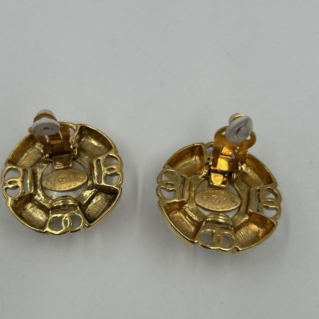 CHANEL<br>Co Co Mark Earrings