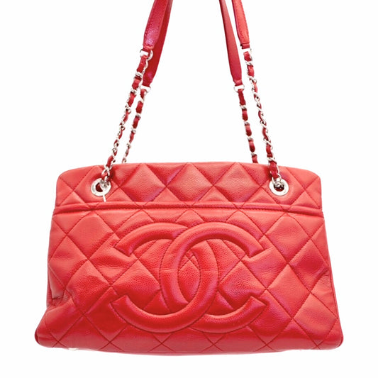 CHANEL<br> Schultertasche aus Kaviarleder