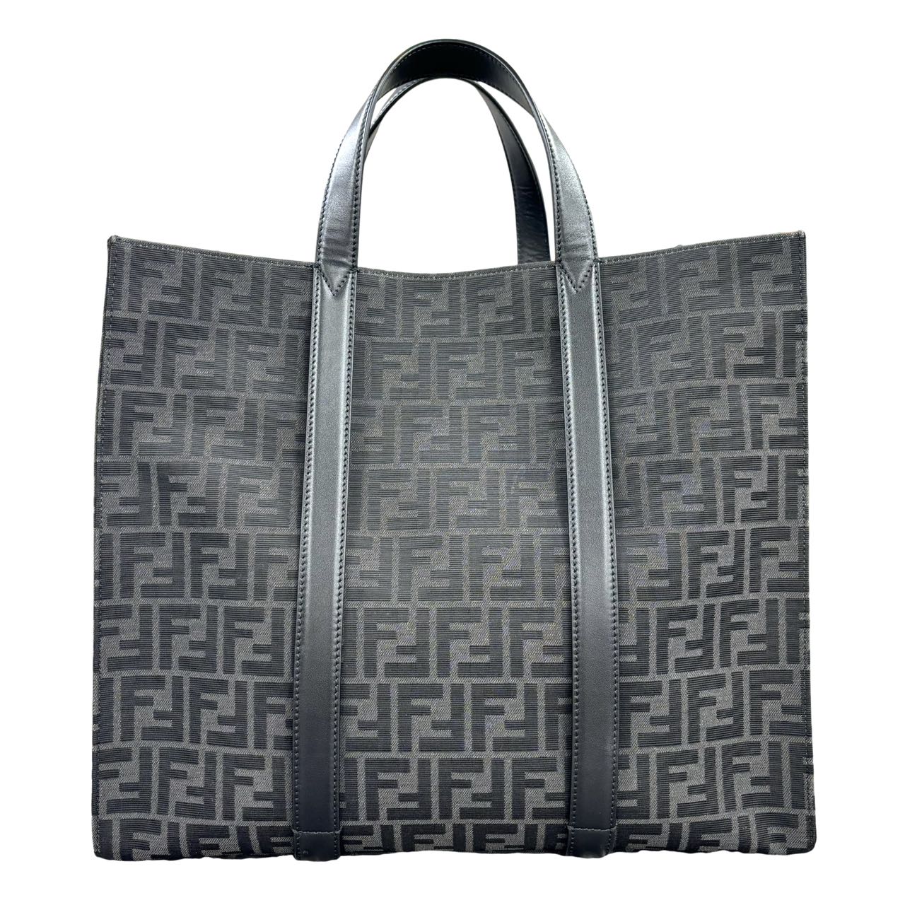 FENDI<br> Shopper-Tasche aus Jacquard mit FF-Muster