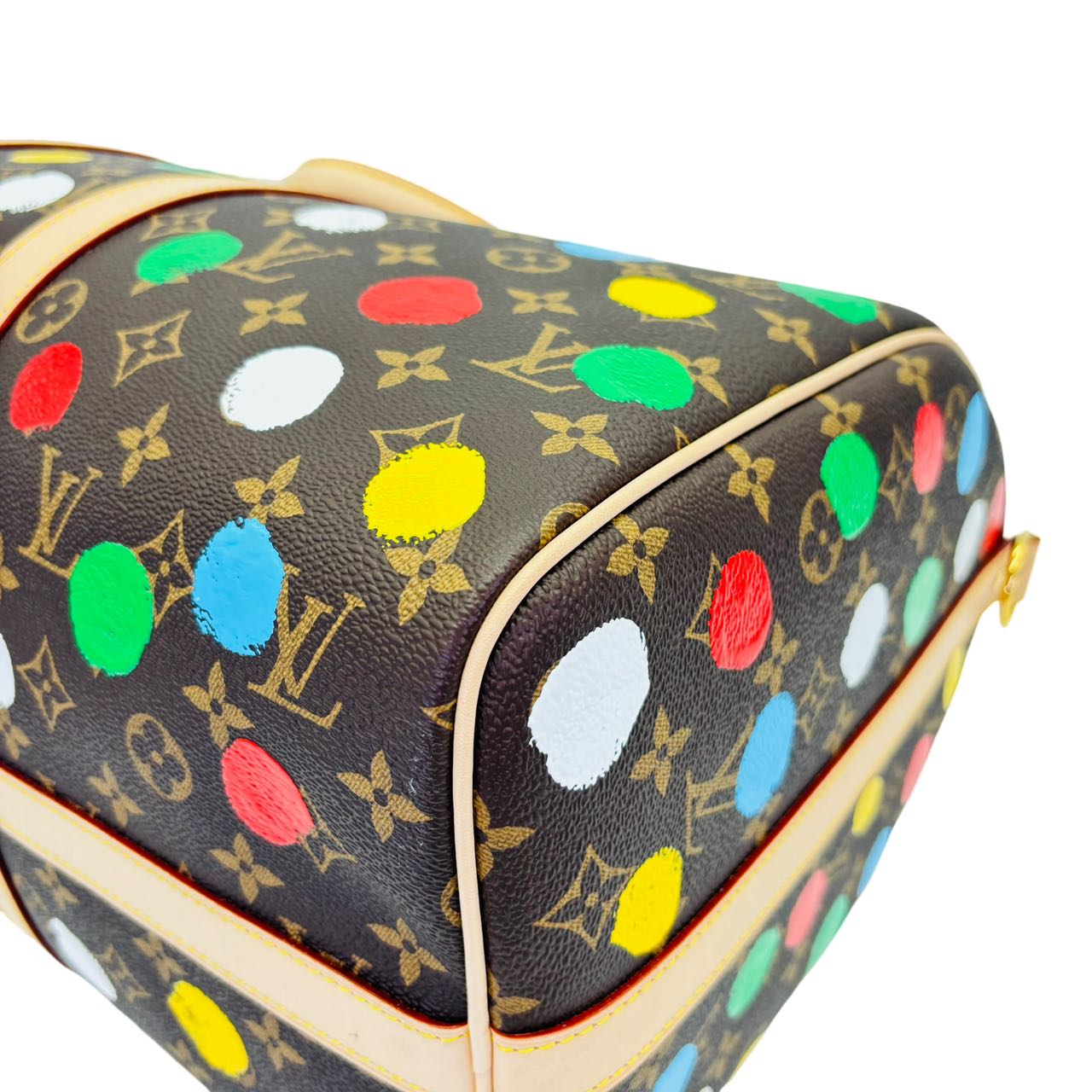 LOUIS VUITTON <br> Yayoi Kusama Keepall Bandouliere45