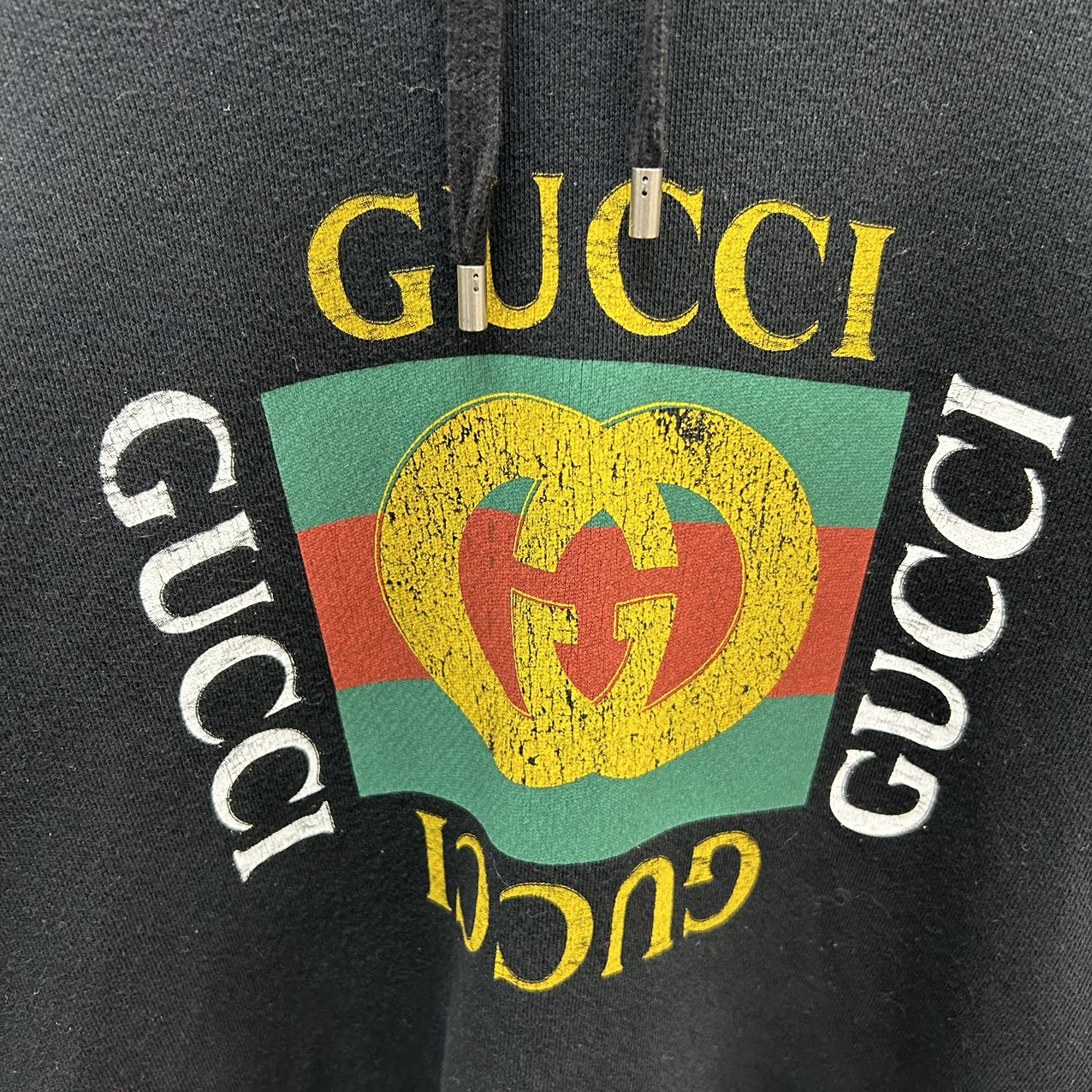 GUCCI<br>Old Logo Pullover Hoodie