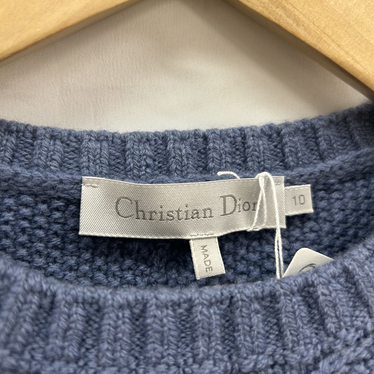 Christian Dior<br> Weste mit Zopfmuster